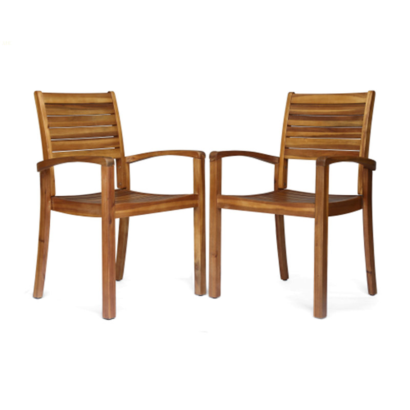 Outdoor Dining Chair, Acacia Wood