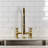 Kingston Brass Bel-Air Double-Handle 2-Hole Deck-Mount Pre-Rinse Bridge Kitchen Faucet-110550717