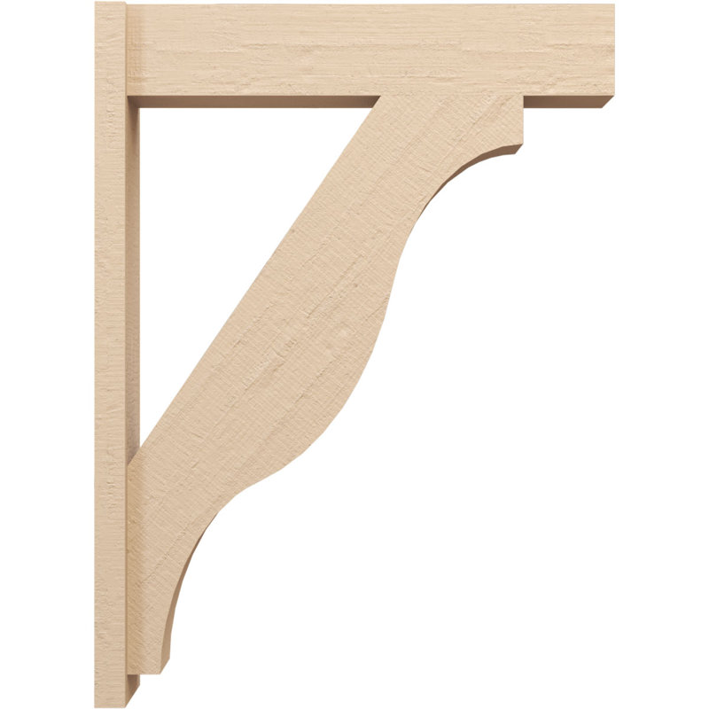 Bois de cèdre brut Funston Block TimberThane Perspector, brun clair apprêté, H 46 po x l 8 po x P 34 po