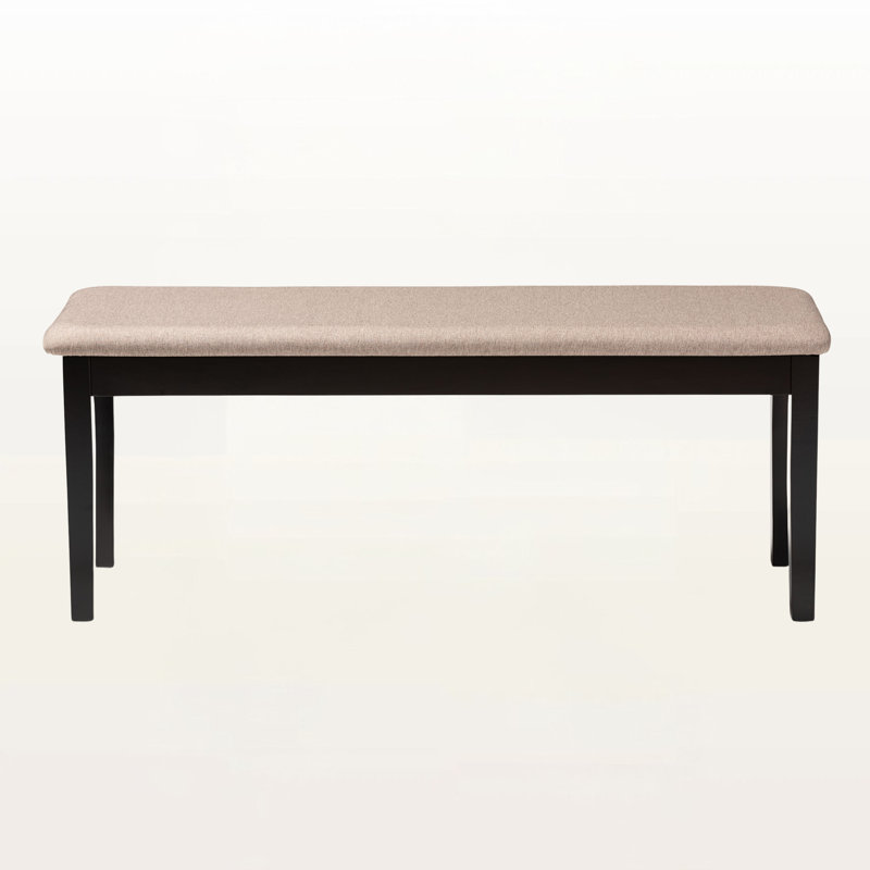 Banc de salle à manger rembourré brun foncé Exalt H 18,68 po x l 47,68 po x P 15,85 po Exalt