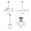 Plafonnier semi-encastré 1 lumière Kinsmon Plug & Play de style transitionnel et moderne - 9 pouces de hauteur et 10 pouces de largeur-107377569