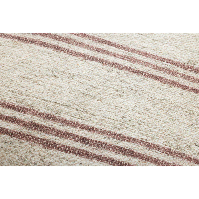 Coussin Amber Lewis x Loloi Zephyr, Naturel / vin, 22 po x 22 po, Housse de coussin seulement - sans coussin