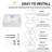 Los Flexi Floating Wall Mount Sink with 3-Hole, White Ceramic with Overflow-114119046-114119043