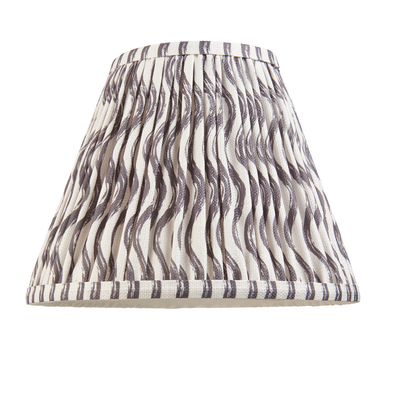 Ripple Lamp Shade, 18.5cm H x 12.5cm W x 25cm D, Brown