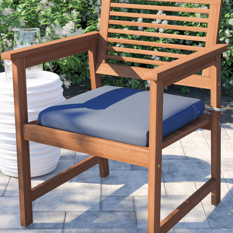 Jaylon Water-Resistant Patio Lounge Chair/Loveseat Cushion, 5" H x 25" W x 25" D, Empire Blue Velvet