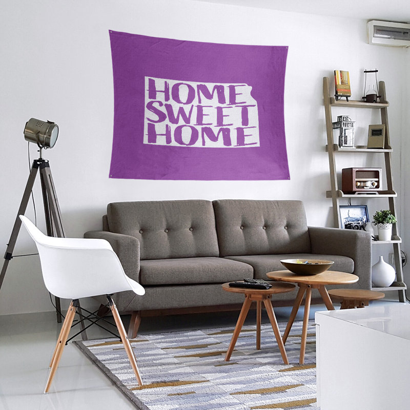 Tapisserie murale kansas doux pour la maison, H 88 po x l 104 po, Violet
