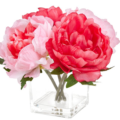 Ojeda Peony Centerpiece in Vase