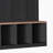 Farmhouse Hall Tree with 4 Hidden Hanging Hooks, Versatile Walnut Seating Bench with 8 Doors, Entryway Shoe Cabinet with Open Compartment for Living Room, Black-1398261809