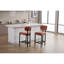 Tabourets de bar confortables en mousse de style moderne, idéaux pour la cuisine et la salle à manger
