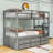 Donnelsville Twin over Twin 3 Drawers Wood  Bunk Bed with Twin Size Trundle by Harriet Bee-954077163