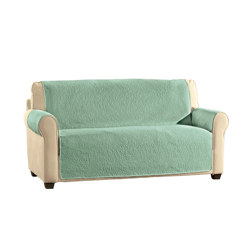 Protecteur de mobilier à motif de feuilles, Bleu, H 0,2 po x l 87,8 po x P 75 po