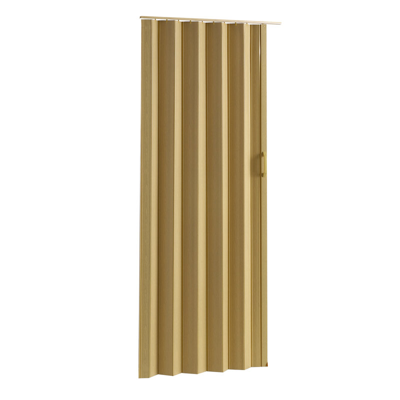 Porte accordéon en PVC / vinyle, Chêne, 48 po x 80 po