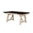 5pc Cottage Style Extendable Dining Table Set Chalk Gray Tow Tone Finish Upholstered Chair Dining Room Wooden Furniture Two Self-Storing Refectory Leaves Solid Wood