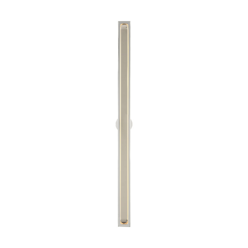 Bloccare 1 - Light LED Vanity Light, 23.9" H x 1.5" W x 1.4" D, Polished Nickel