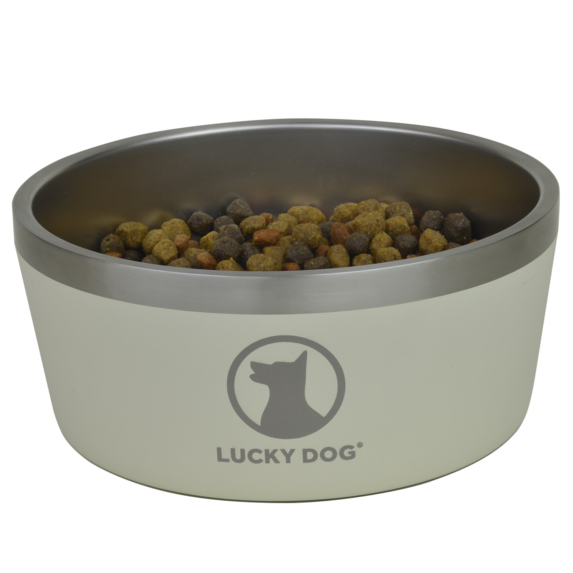 FluffyPaw Two-Toned Double Wall Insulated Dog & Cat Stainless Steel Feeder Food  Bowl/Dish & Reviews