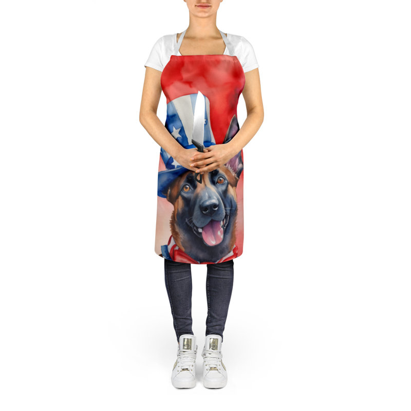 Patriotic American Apron, Belgian Malinois