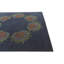 Tapis carré bleu marine Navin