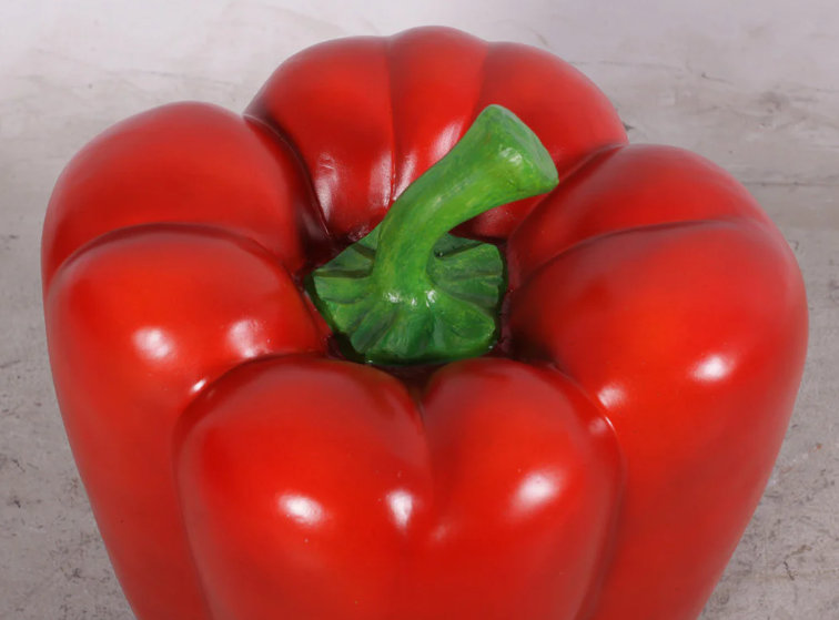 Babar Red Bell Pepper Statue
