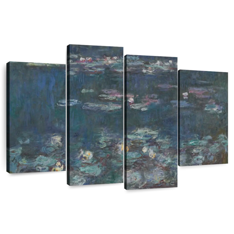 Avery Waterlilies Green Reflections, 48" H x 75" W
