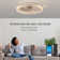 19.7 In. Modern Acrylic Ceiling Fan Light With Remote Control