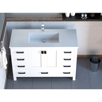 Serenity 48'' Single Bathroom Vanity Top with Sink