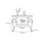 Coffre d'appoint en bois de grande capacité dans le salon. Commode d'appoint
