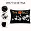 Ensemble de 2 coussins lombaires en velours squelette Trick or traiter