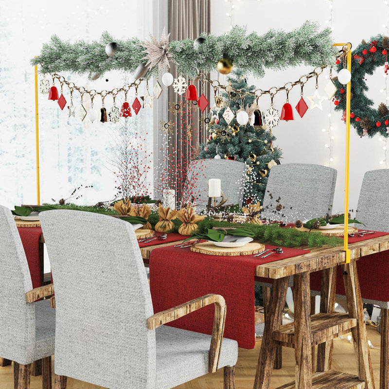 Support pour tringle au-dessus de la table avec pinces réglables, Doré