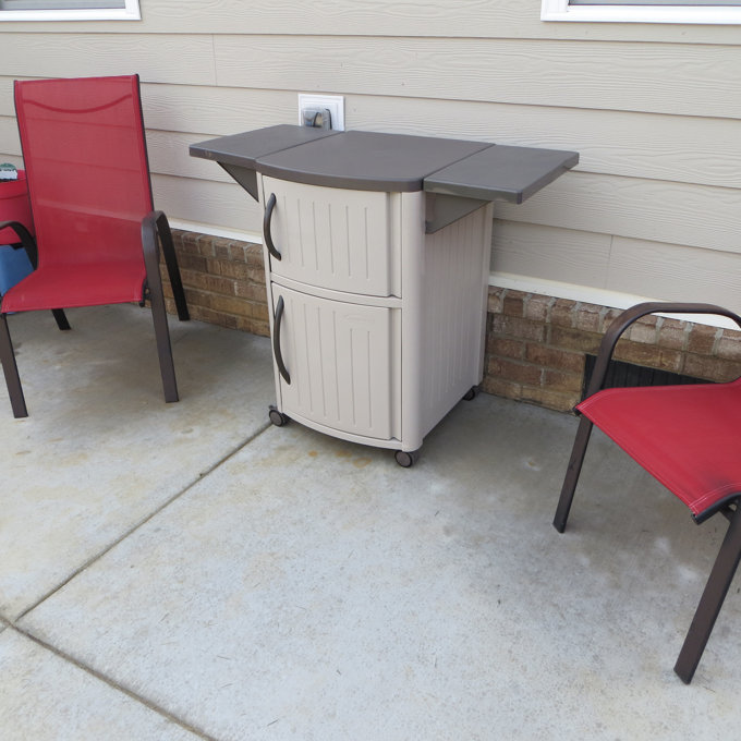 Outdoor Patio Storage Suncast Serving Station Suncast Portable Dry