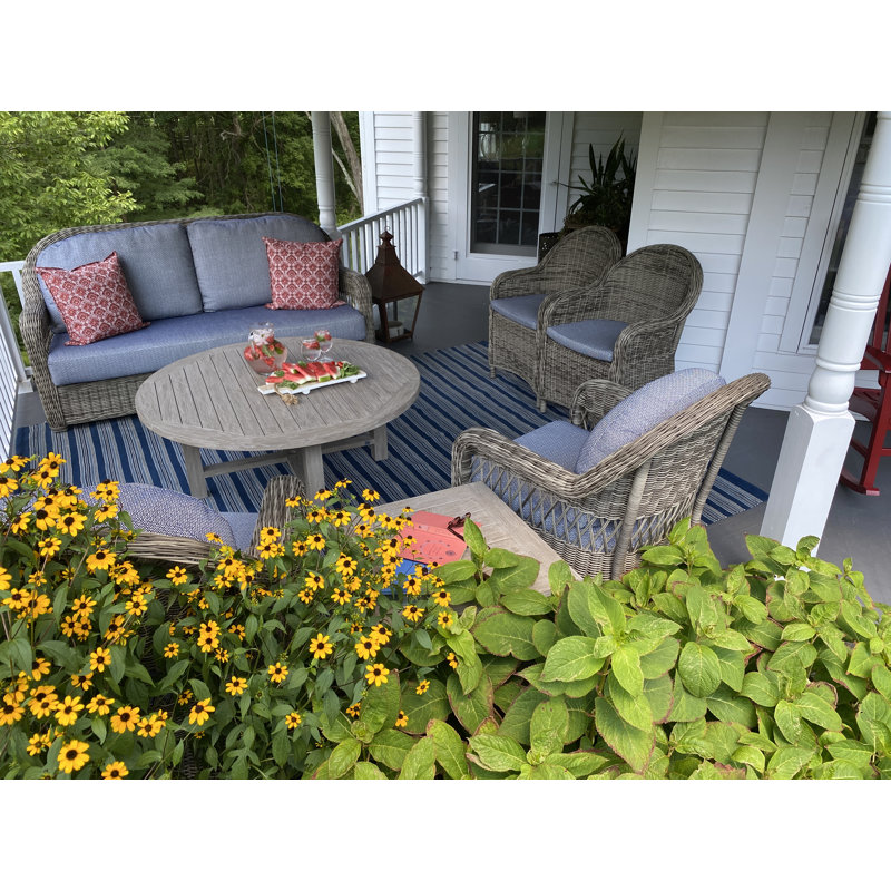 Chaise de patio avec coussin Julia, Ciel