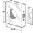 Brass Lock and Door Reinforcement Plate for 1-3/4 In. Thick Doors, Brass Finish (Single Pack)-111056578-68027390