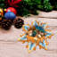 Grand ornement en bois décoratif de Noël