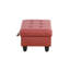 Repose-pieds modulaire avec rangement caché (rouge)