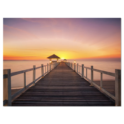 Reproduction de photo sur toile tendue large bridge of the sea sea