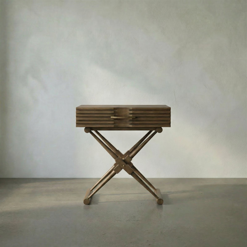 Zanta End Table, Saddle Brown
