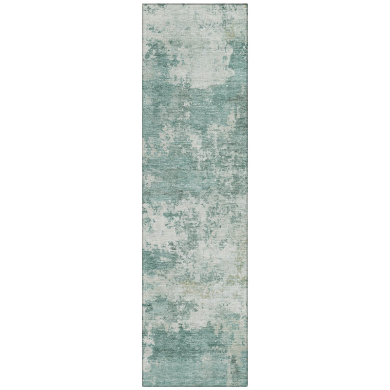 Machine Washable Indoor/Outdoor Wagenen ACN2366 Abstract Rug, Runner 2'3" x 7'6"