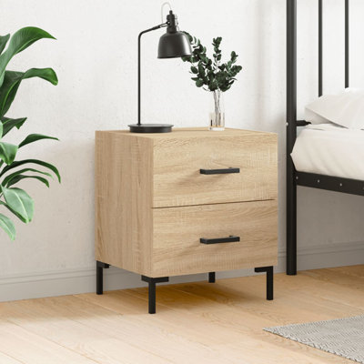 Ellayne 40cm W Iron Bedside Table