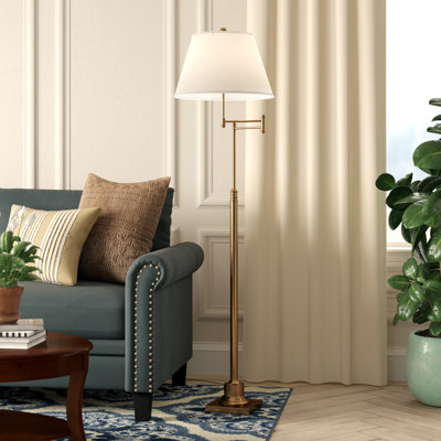Lampe sur pied à bras pivotant 60 po Emmeline