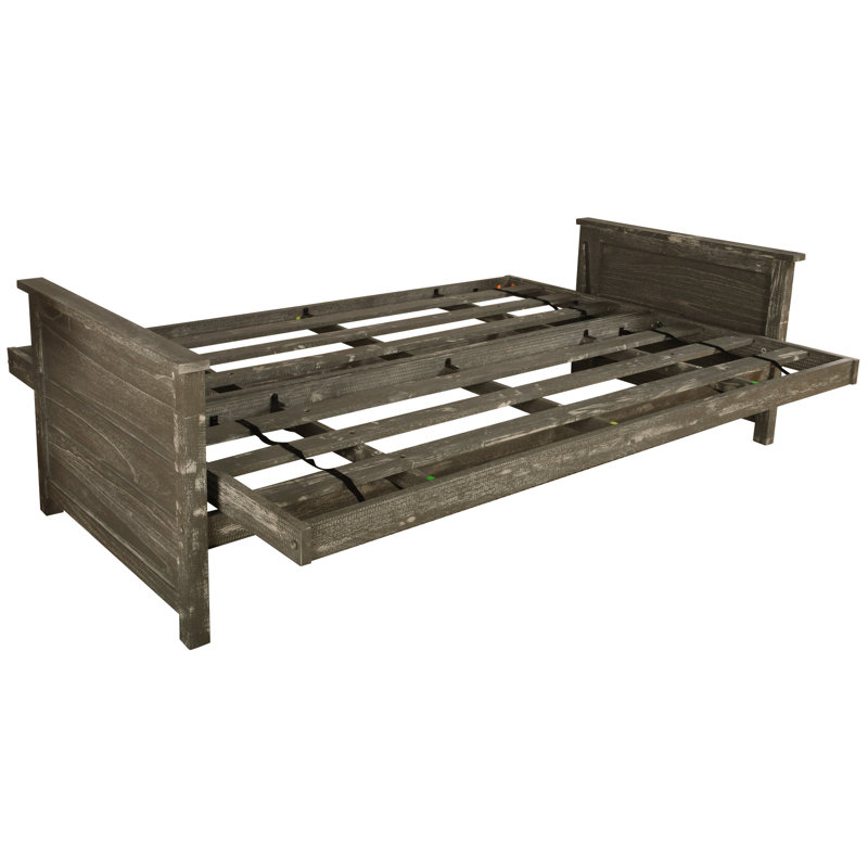 Anders Futon Frame, Mattress Not Included, Weathered Gray