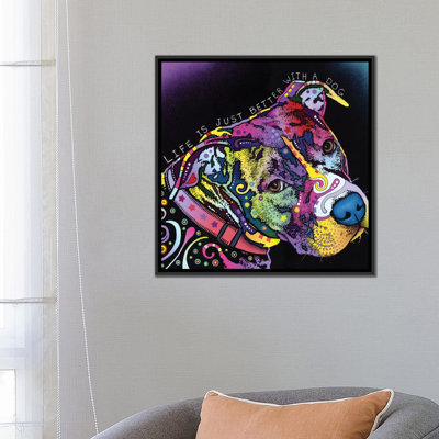 « life is juste meilleur », reproduction d’impression sur toile tendue Dean Russo