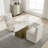 360 Degree Swivel Upholstered Dining Chairs Set of 2 with Hidden Storage for Living