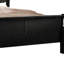 Lit simple noir avec matériau en bois et sommier tapissier de 29 pouces de hauteur-1639017800