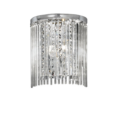 Chrome Flush Mounted Sconce
