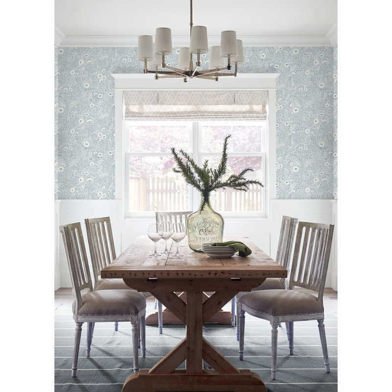 Rouleau de papier peint L 33 pi x l 20,5 po, Bleu clair