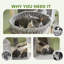 Arbre à chat Archie & Oscar ™ 81 po avec poteaux à griffer pour grands chats adultes, gris foncé-42181303
