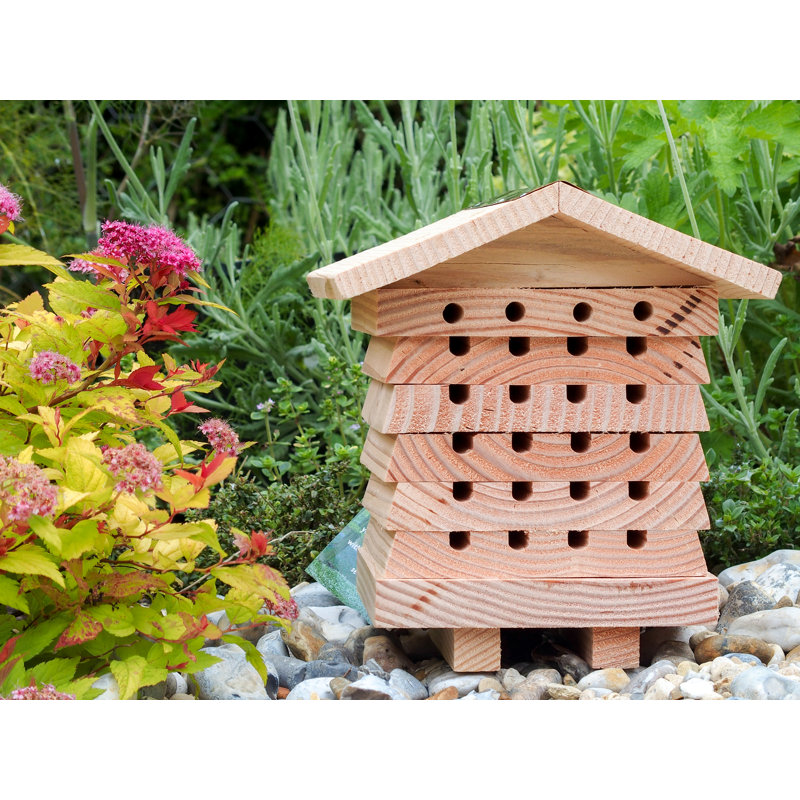 Branimirka Bee Free Standing 8 in x 9 in x 9 in Bumblebee House