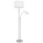 Eles 175cm Silver Swing Arm Floor Lamp