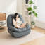 Fauteuil inclinable électrique 40,9 po gris foncé avec chargeur USB et audio Bluetooth-1596614864