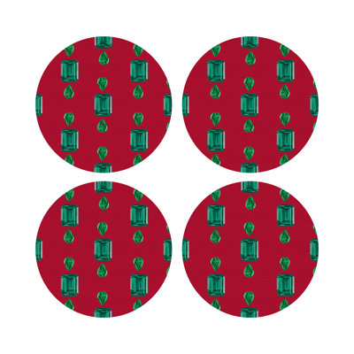Vegan Leather Round Placemats