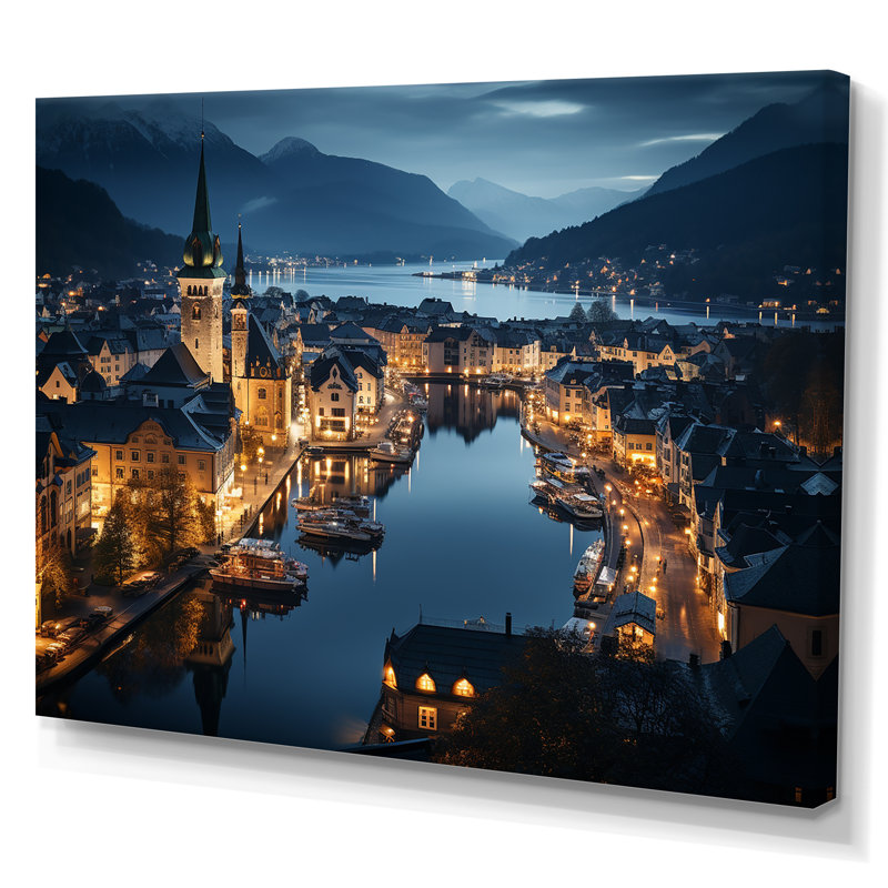 Faux de l'Allemagne, Allemagne, Alesund, art mural, Toile tendue, H 30 po x l 40 po x P 1,5 po